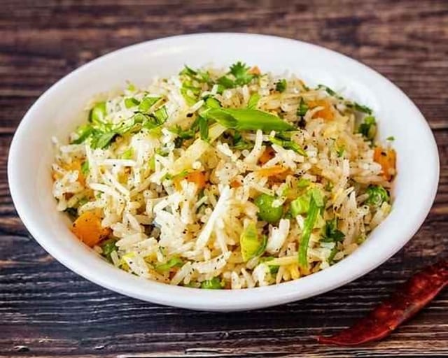 VEG MANCHURIAN FRIED RICE.