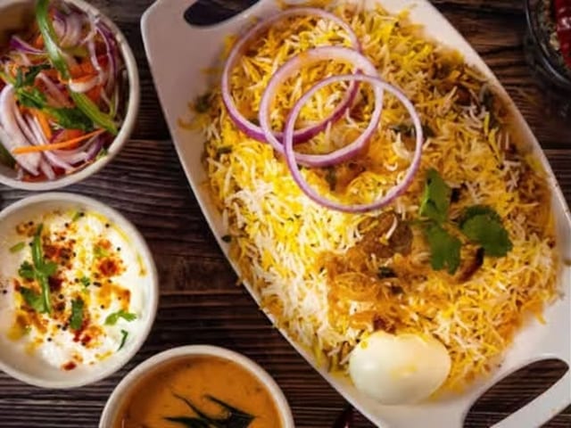 Goat Fry Biryani.